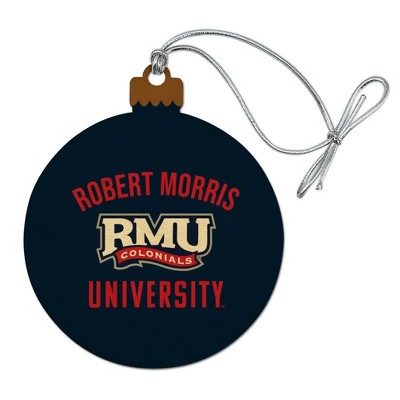 Robert Morris University Colonials Logo Wood Christmas Tree Holiday Ornament