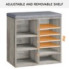 Shoe Storage Bench Cubby Organizer with Foam Pad Seating Cushion for Entryway Bedroom Living Room Dorm and Small Apartment - 3 of 4