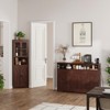 Farmhouse Buffet Cabinet with Drawers & Open Shelf, Sideboard Storage Cabinet - 3 of 4