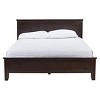 Spuma Contemporary Bed Wood/Cappuccino - Baxton Studio - 3 of 4