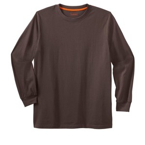 Boulder Creek by KingSize Heavyweight Long-Sleeve No Pocket Crewneck Tee - 1 of 3