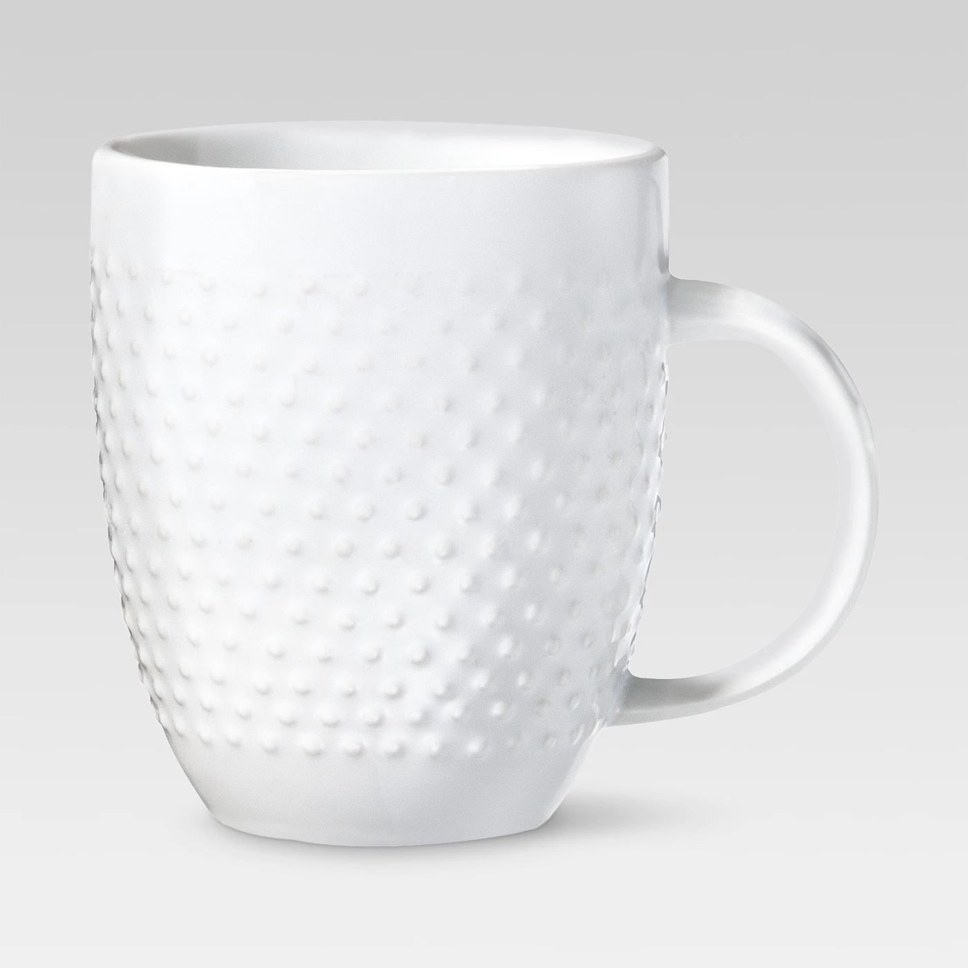 15oz Porcelain Beaded Mug White - Thresholdâ¢ - image 1 of 1