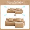 GDFStudio Ferdinand Modern 82.7'' 2-Seater Teddy Upholstered Sectional Sofa with Curved Armrest - 4 of 4
