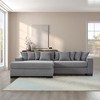 111" Luxury Corduroy Upholstered L-Shaped Sectional Sofa with Reversible Chaise Lounge and Arm Storage - 2 of 4