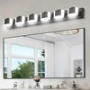 Dimmable LED Bathroom Vanity Light,Modern Black Acrylic Vanity Fixture Over Mirror,Wall Sconce for Bathroom/Bedroom - 2 of 4
