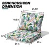 Crestlive Products 24in Outdoor Cushions Water Resistant Patio Furniture Cushions with Removable Cover Deep Seat and Back Cushion for Chair Sofa Couch - 3 of 4