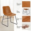 SEVOBAL Accent Chairs Dining Chairs Set of 4, Kitchen & Dining Room Chairs Dining Chairs, Brown, 22"*20.5"*33.9" - 4 of 4