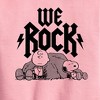 Boys' - Peanuts - We Rock Charlie Brown And Snoopy Graphic Long Sleeve Fleece Sweatshirt - 2 of 4