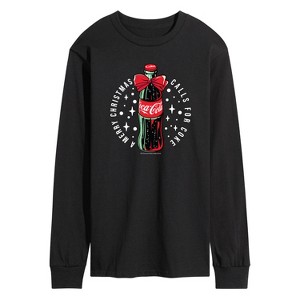 Men's - Coca Cola - A Merry Christmas Calls for Coke Long Sleeve Graphic T-Shirt - 1 of 3