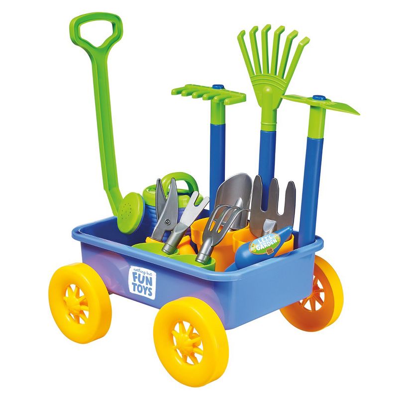 Nothing But Fun Toys Let's Garden Wagon Playset with Gardening Tools - 14 Pieces, 2 of 5