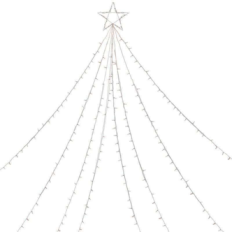 Northlight 12' Clear Lighted Christmas Display Tree Indoor/Outdoor Decoration, 1 of 4
