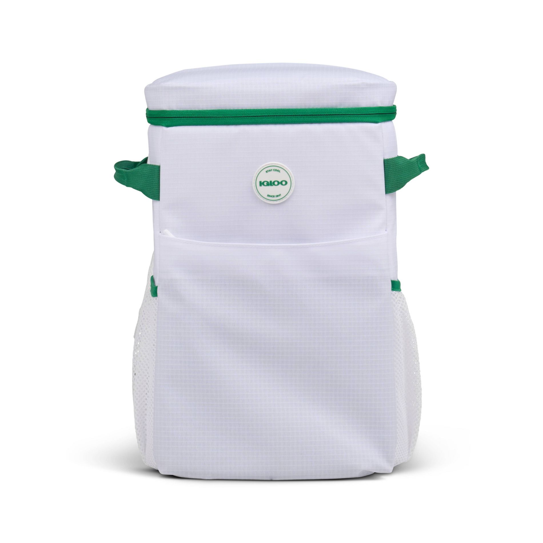 Igloo Sport Backpack 18 Cans/15.85 qt Soft Side Cooler - White/Green
