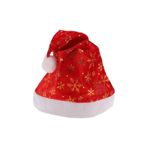 Unique Bargains Christmas Hat Thin Single-layer Snowflake Polyester 11.02"x15.35" 1 Pcs - 1 of 4