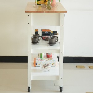 NicBex 2 Drawer Rolling Kitchen Island Cart with 2 Open Shelves and Towel Racks,Kitchen Island on Wheels with Storage,Island Table for Kitchen - 1 of 3