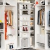 FURNIinspire Shoe Racks Rotating Shoe Rack Tower, 7 Tier Spinning Free Standing Shoe Organizer for Living Room Entryway, White, 23.6"*23.6"*72.4" - 2 of 4