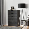 South Shore Arlo Sideboard Ash Oak/Matte Black: Mid-Century Buffet, Metal Accents, Storage - 4 of 4
