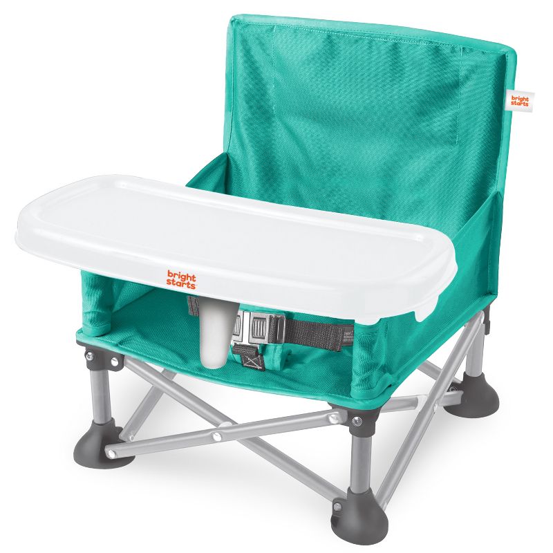 Bright Starts Pop N Sit Portable Booster Seat - Teal, 1 of 16