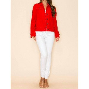 Women's Sequin Heart Jacket - WAY - 1 of 4