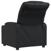 vidaXL Black Faux Leather Massage Recliner Chair with Manual Tilt, Cup Holders, Side Pocket and Vibration Massage for Living Room Comfort - 4 of 4