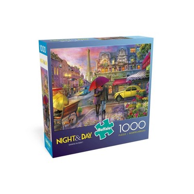 Buffalo Games Night and Day: Raining in Paris Jigsaw Puzzle - 1000pc