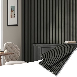 2 pcs 23.6 " x 47.2" Sound-Absorbing And Soundproof Panels, With Density Board Wrapped In Wood Veneer - 1 of 4