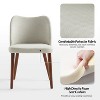 Elisa Mid-century Modern Upholstered Dining Chair Set of 4 | ARTFUL LIVING DESIGN - 3 of 4