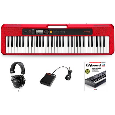 Casio Casiotone CT-S200 Keyboard Essentials Kit Red