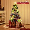 Tangkula 4/5/6/7 FT Artificial Xmas Tree w/ 270 Branch Tips 509 Warm White LED Lights - 3 of 4