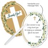 Big Dot of Happiness Elegant Cross - Shaped Thank You Cards - Religious Party Thank You Note Cards with Envelopes - Set of 12 - 2 of 4