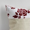 Slickblue Decorative Linen Throw Pillow - Stylish Patchwork Floor Cushion, 19.7"x19.7", 8 Design Options - 3 of 4
