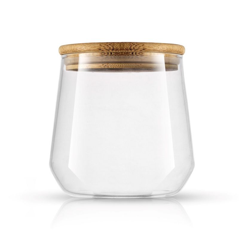 JoyFul Large Glass Cookie Jar with Bamboo Lid - 31 oz Food Kitchen Containers Canister, 3 of 7