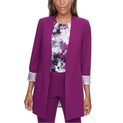 Calvin Klein Womens Solid Blazer Jacket
