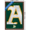Trends International MLB Oakland Athletics - Logo 25 Framed Wall Poster Prints - 3 of 4