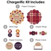 Big Dot of Happiness Friends Thanksgiving Feast - Friendsgiving Paper Charger and Table Decorations - Chargerific Kit - Place Setting for 8 - 3 of 4