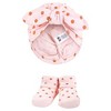 Hudson Baby Infant Girls Turban and Socks Set, Acorn Botanical, One Size - 3 of 4