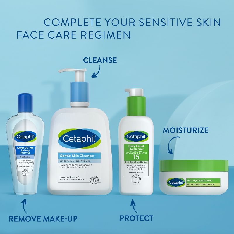Cetaphil Gentle Makeup Remover Waterproof and Oil Free - 6oz, 5 of 11
