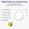 Avery® Cards, 2" Diameter, Double Gold Border w/ Florals, 120ct - 2 of 4