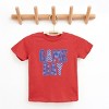 Game Day Blue Checkered - Kids Youth Short Sleeve Graphic T-Shirt and Toddler Short Sleeve Graphic T-Shirt - 2 of 3