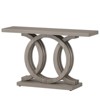 MAYEERTY Farmhouse Console Table Hallway Sofa Table With Geometric Base - 4 of 4
