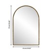 NicBex Iron Oval/Arched Bathroom Mirror,Vanity Mirror for Wall Decor,Wall Mirror for Bathroom,Living Room,Bedroom,Entryway - 2 of 4