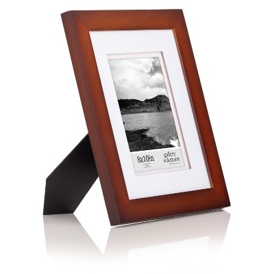 Classic 8x10 White Walnut Wood Tabletop Wall Frame