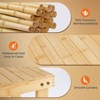 DOMETOUR 3-Tier Bamboo Shoe Rack Bench, Compact Storage Organizer, 286lb Capacity, Suitable for Entryway Bedroom Living Room Balcony - 4 of 4