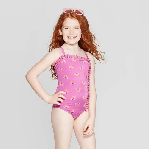 Girls' 'Shades of Summer' Striped One Piece Swimsuit - Cat & Jack™ XS