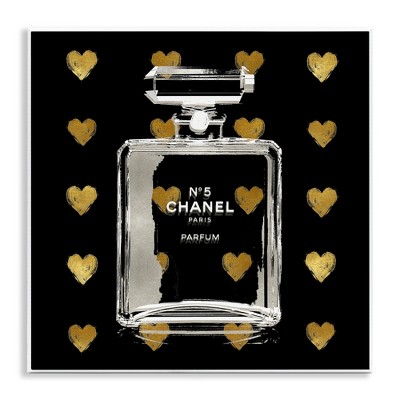 Stupell Industries Glam Brand Perfume Hearts Pattern Wall Plaque Art