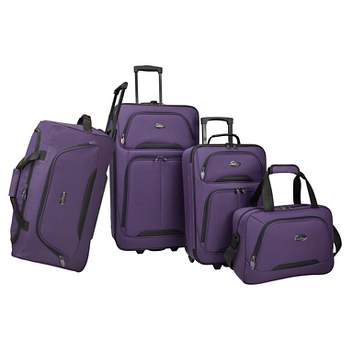 U.S Traveler Vineyard 4pc Softside Luggage Set