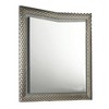 Royal Hampton 41 x 44 Dresser Mirror w LED, Glam Gray Wood, Silver Trim - 2 of 4