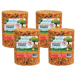 JCS Wildlife Squirrel Stopper Bugs Nuts & Berries Large Cylinder 3.8lbs - 1 of 4