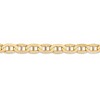 Black Bow Jewelry Men's 6.25mm, 14k Yellow Gold, Concave Anchor Chain Bracelet - 2 of 4