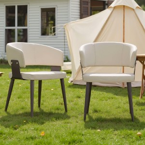 Luck Live Modern Outdoor Chairs 2-Piece Set/Soft Cushions & Sturdy Steel Base - 1 of 4