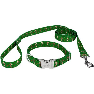 Up Country Candy Canes Holiday Dog Collar